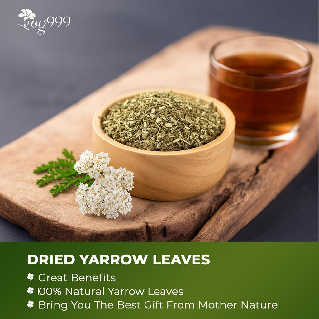 Premium Yarrow Tea Leaves | Naturally Aromatic, Freshly Packed Loose Leaf Yarrow | Tea | Wiccan Center