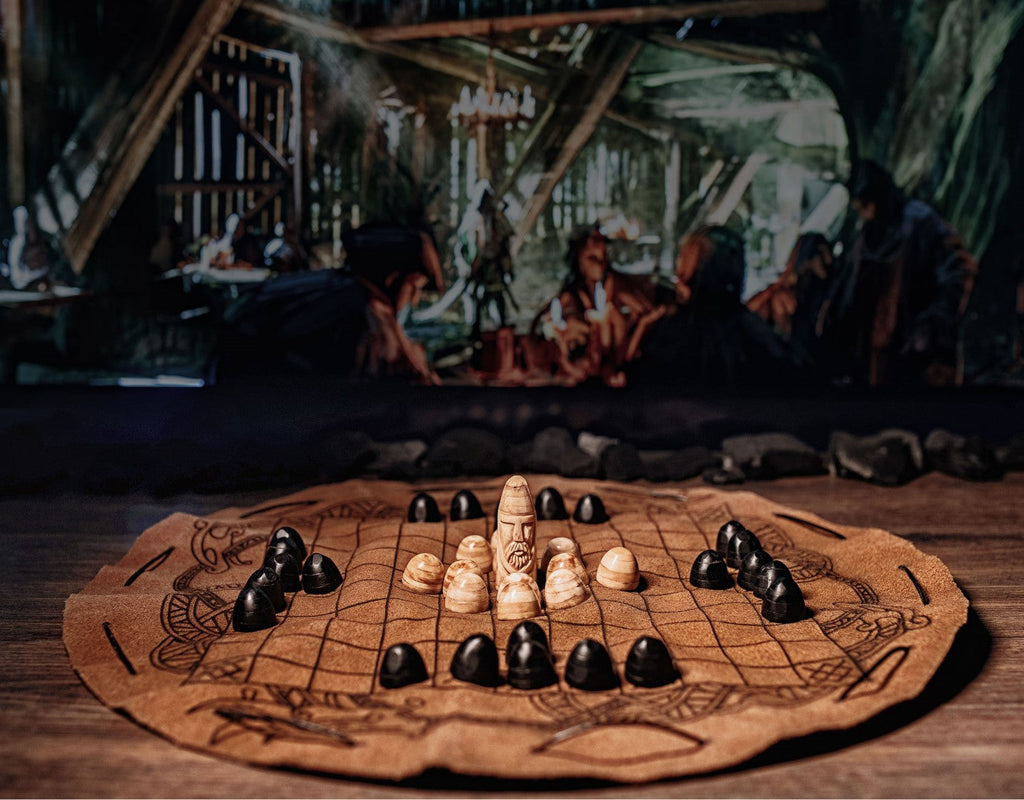 Hnefatafl Travel Set – Leather Board & Pieces | Home & Decor | Wiccan Center