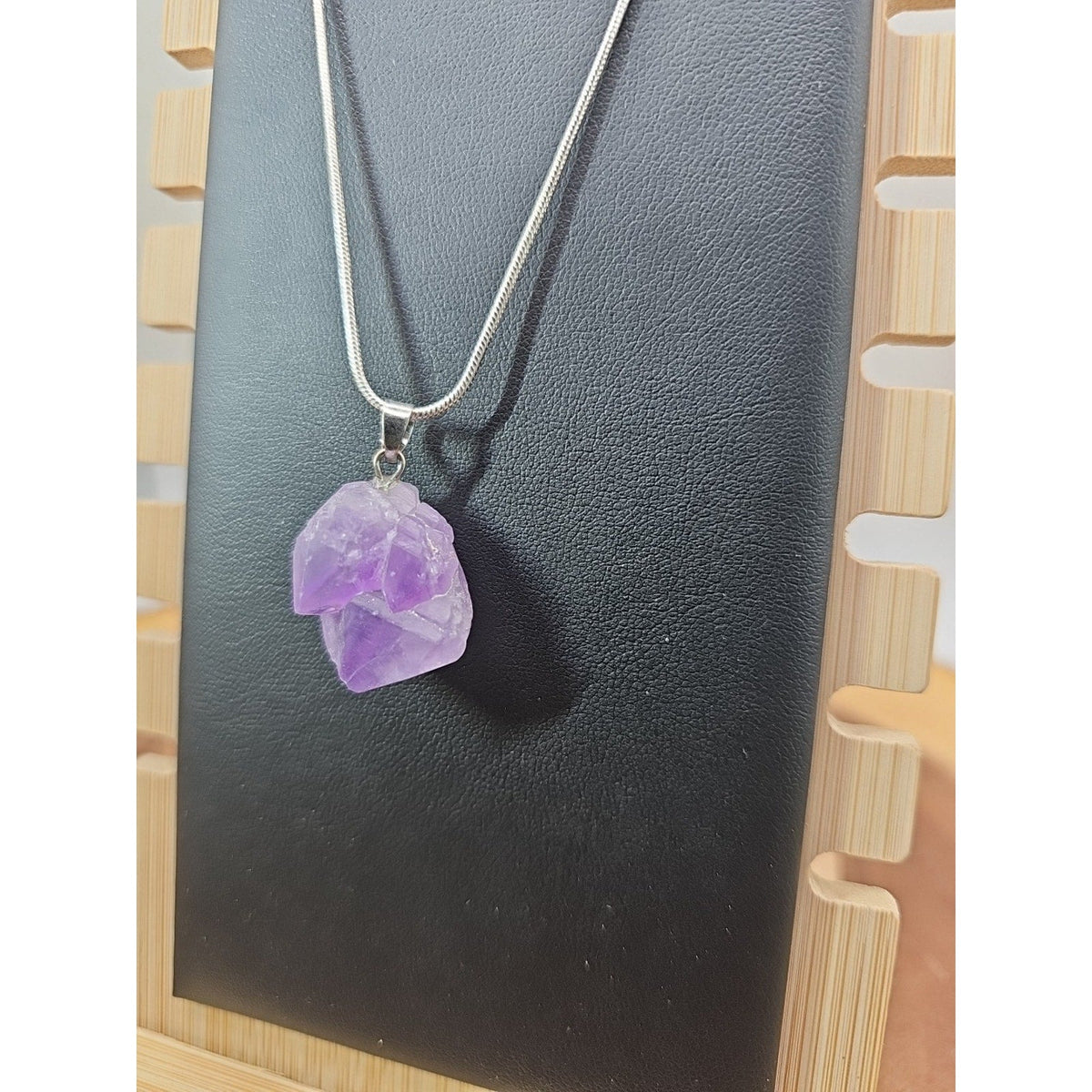 Amethyst necklace sterling silver 925 Chain