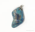 Vintage Large Blue Agate Necklace Pendant | Jewelry > Necklaces > Pendants | Wiccan Center