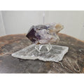 Amethyst Crystal Point with Selenite Base — 209g, Brazil | CrystalCloud Company | Crystal Points & Towers | Wiccan Center