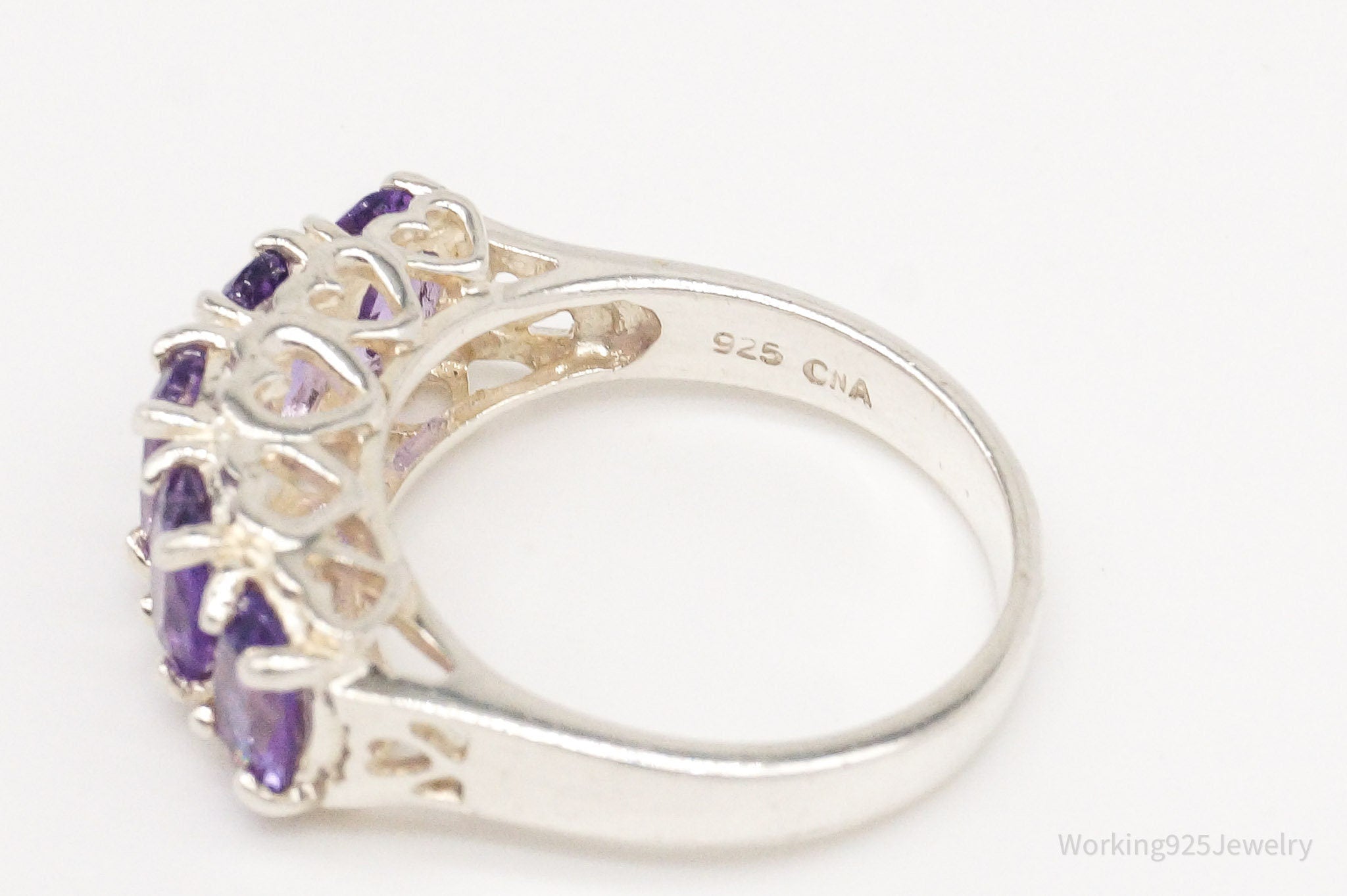 Vintage CNA Amethyst Sterling Silver Ring - Size 4.75 | Jewelry > Rings | Wiccan Center