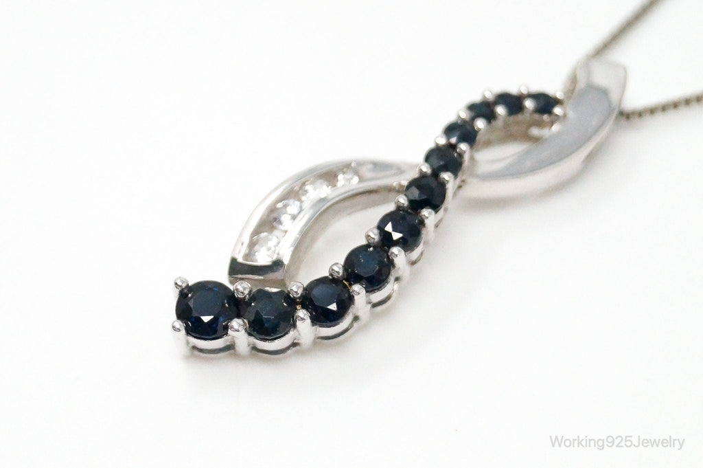 Designer Alwand Vahan Sapphire Cubic Zirconia Sterling Silver Necklace | Jewelry > Necklaces > Pendants | Wiccan Center