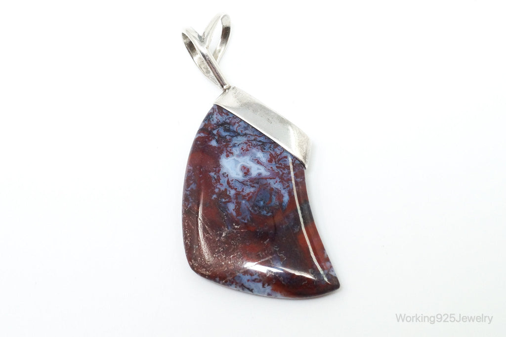 Large Designer Desert Rose Trading Co Ocean Jasper Sterling Silver Pendant | Jewelry > Necklaces > Pendants | Wiccan Center