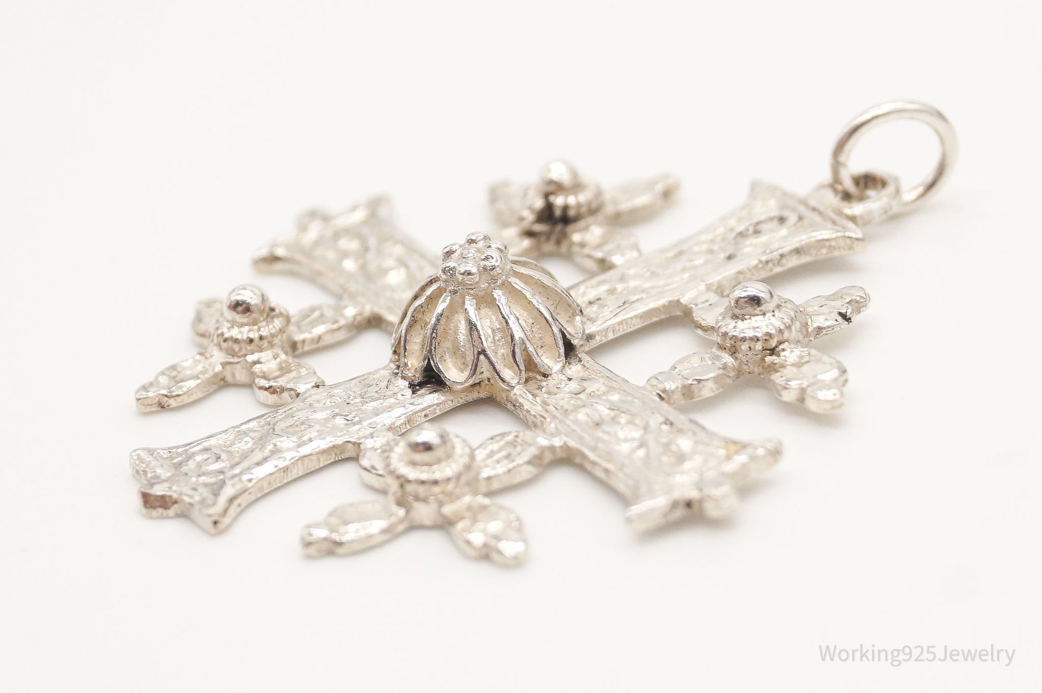 Vintage Large Jerusalem Cross 800 Silver Pendant | Jewelry > Necklaces > Pendants | Wiccan Center
