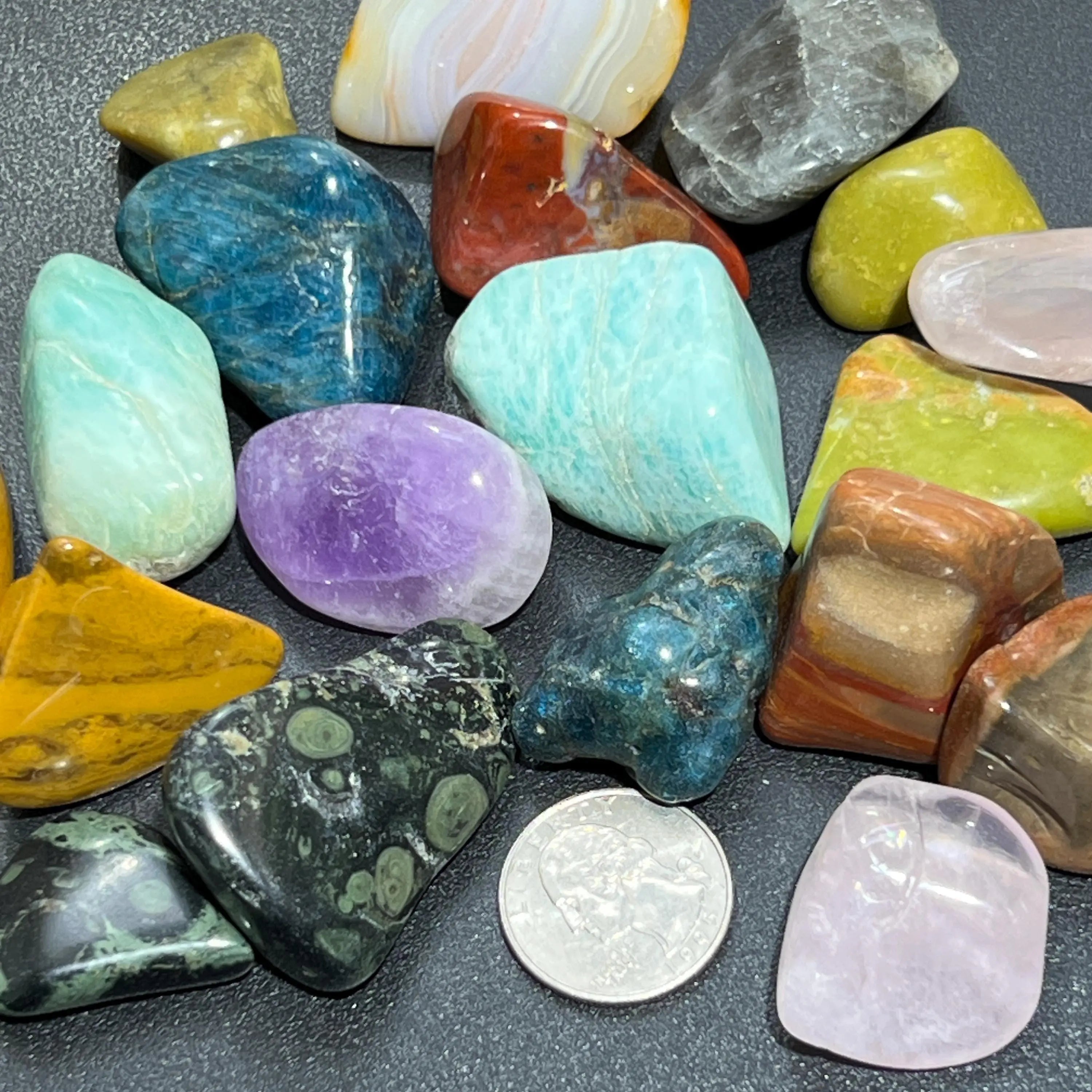 Assorted Tumbled Stones And Crystals Mix (By The Ounce or Pound) | Home & Living > Home Decor > Home Accents > Rocks & Geodes | Wiccan Center