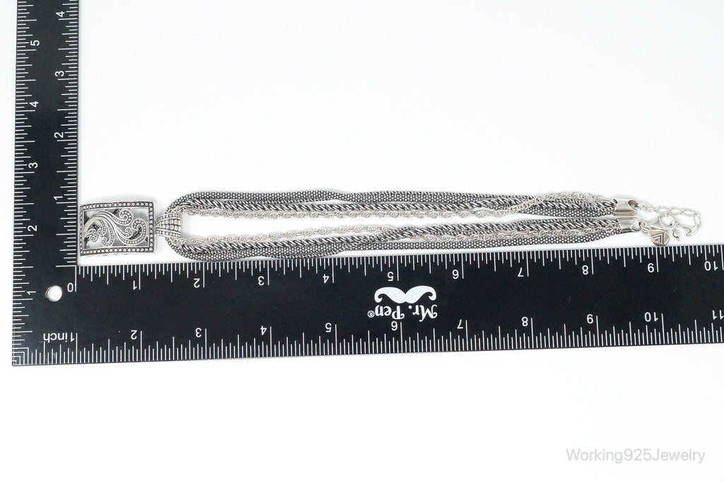 Designer Silpada Four Strand Chain Sterling Silver Necklace | Jewelry > Necklaces > Pendants | Wiccan Center