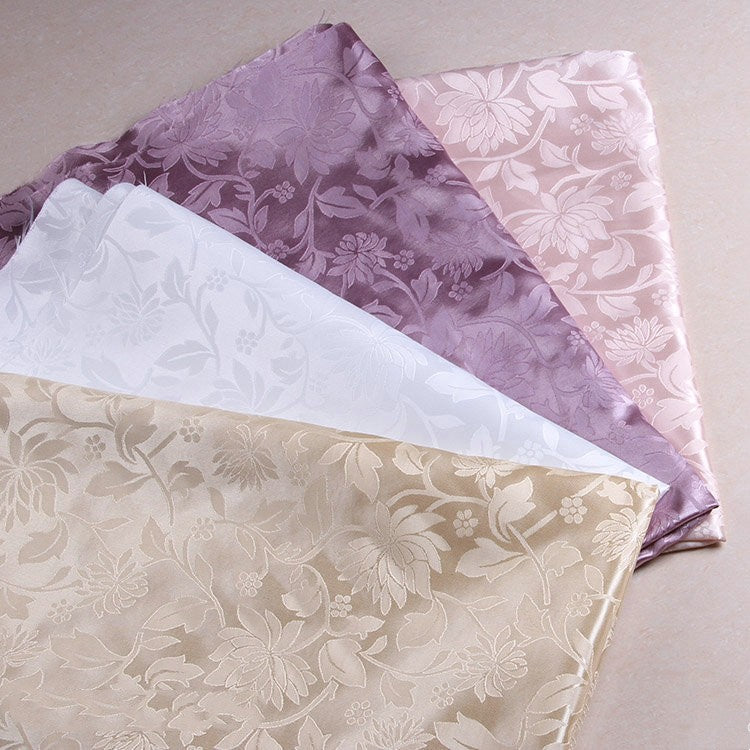 Chinese Style Lotus Design 100Dto75D Woven Fabric