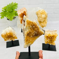 Citrine Cluster on Metal Stand