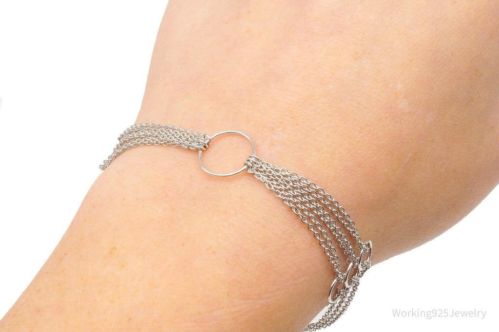 Vintage Geometric Circles Sterling Silver Bracelet | Jewelry > Bracelets | Wiccan Center