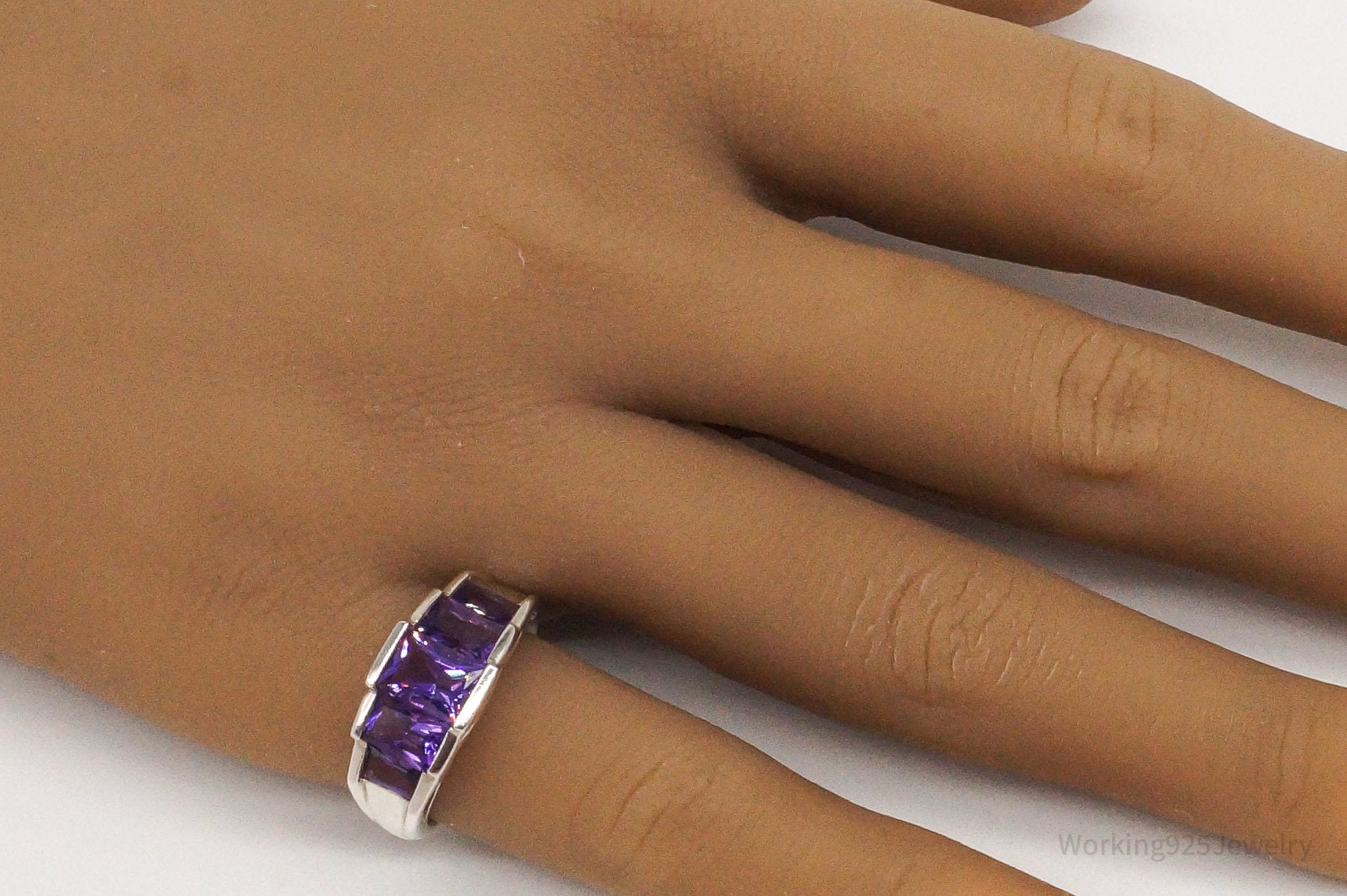 Vintage Amethyst Sterling Silver Ring - Size 6 | Jewelry > Rings | Wiccan Center