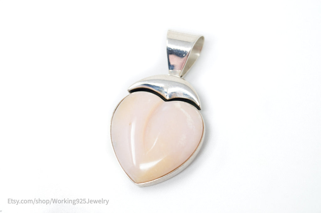 Vtg Designer Desert Rose Trading Pink Quartz Sterling Silver Necklace Pendant | Jewelry > Necklaces > Pendants | Wiccan Center