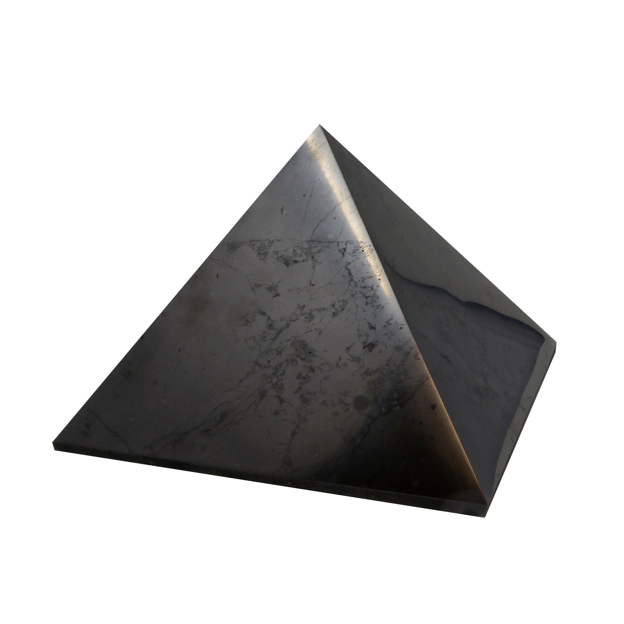 Shungite Pyramid Extra Large 20cm | Crystals & Minerals > Figurines | Wiccan Center