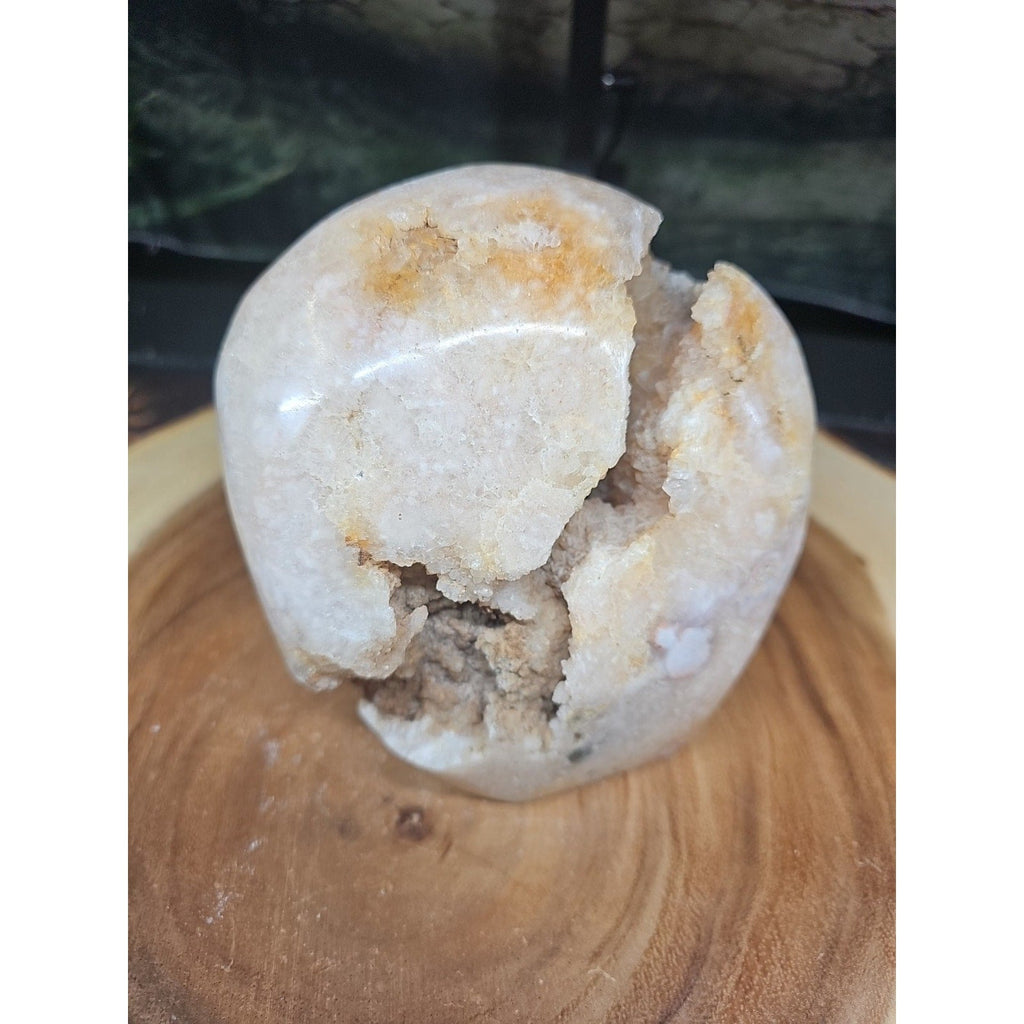 3.85LB 1Pcs Natural Agate Carnelian Quartz Crystal Decoration Geode