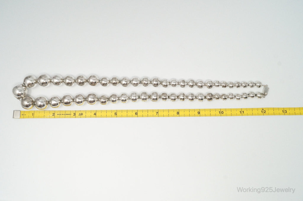 Vintage Ball Bead Sterling Silver Necklace | Jewelry > Necklaces > Pendants | Wiccan Center