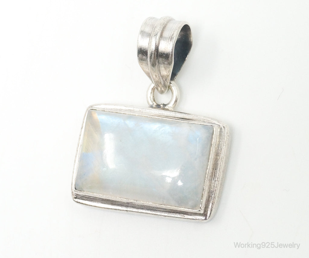Vintage Large Moonstone Sterling Silver Necklace Pendant | Jewelry > Necklaces > Pendants | Wiccan Center