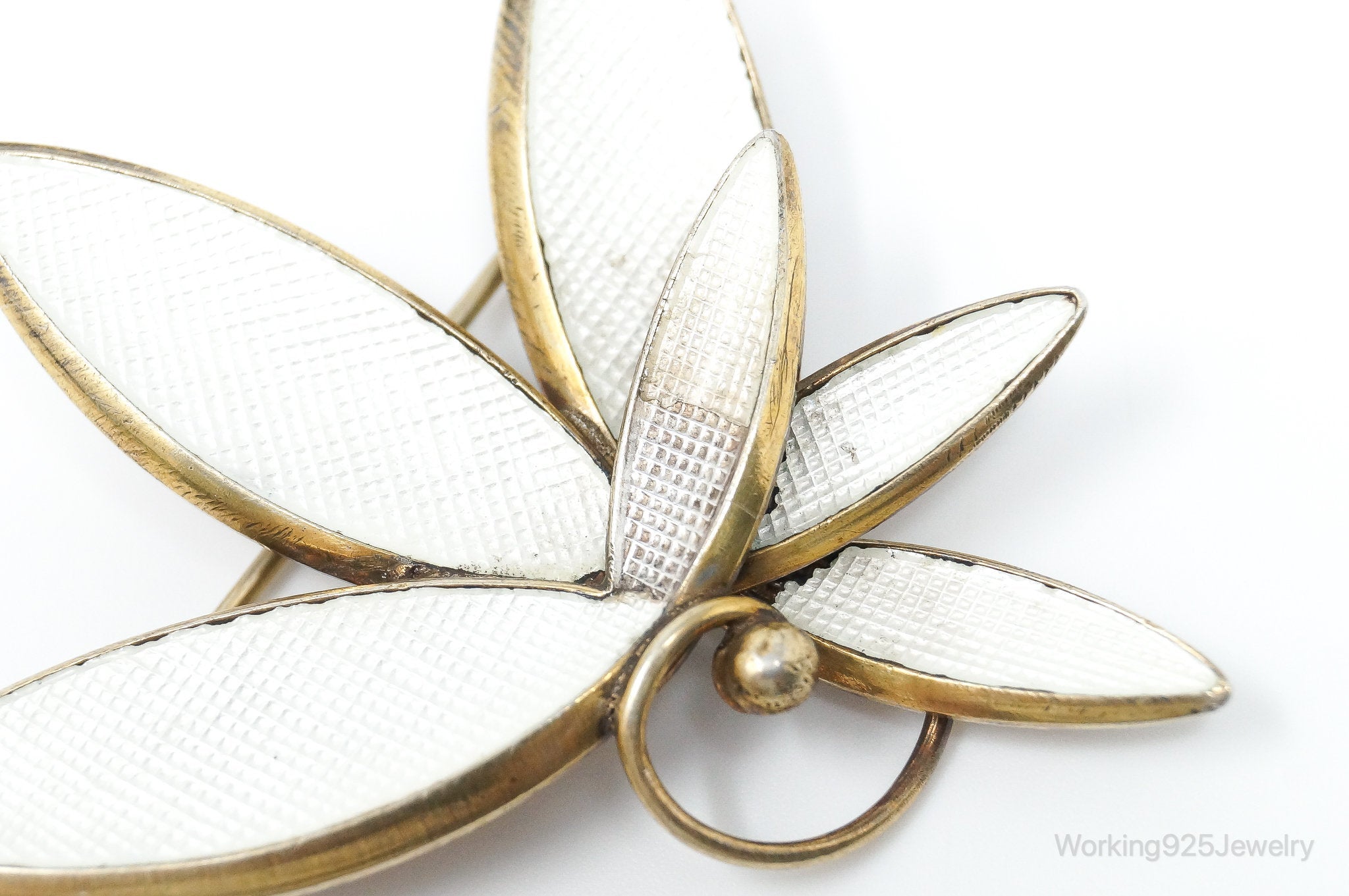 VTG Norway Albert Scharning Enamel Gold Wash Sterling Silver Pin Brooch | Jewelry > Brooches, Pins & Clips | Wiccan Center