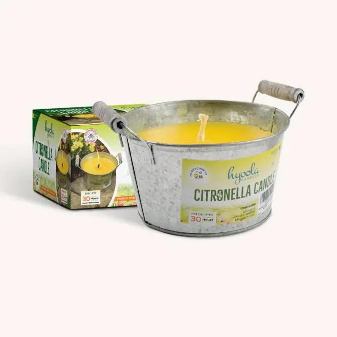 Citronella Candle in Bucket - 30 Hour | Outdoor Candle | Wiccan Center