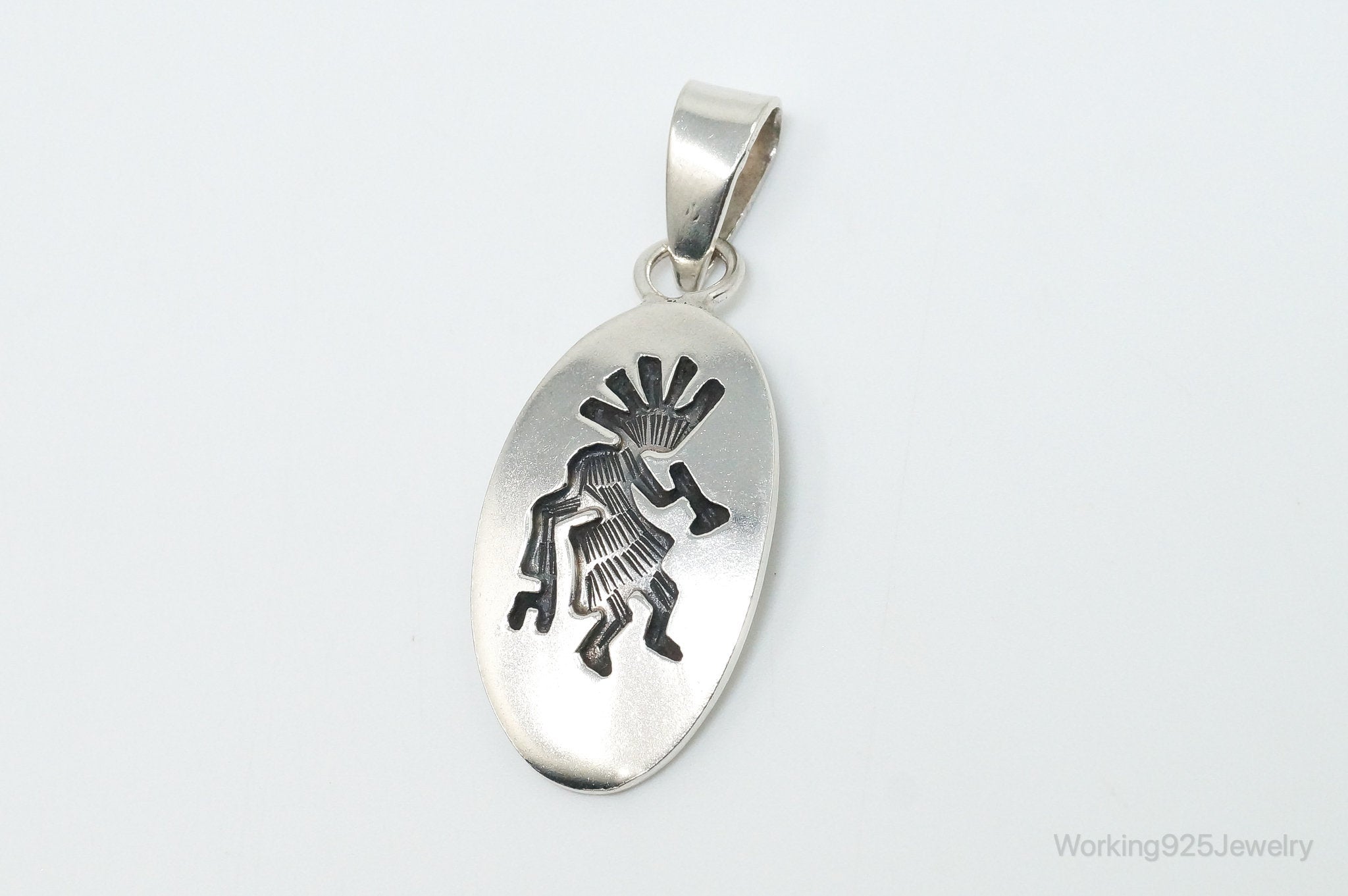 Vintage Mexico Dancing Kokopelli Southwestern Sterling Silver Pendant | Jewelry > Necklaces > Pendants | Wiccan Center