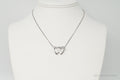 Vintage Linked Open Hearts Sterling Silver Necklace | Jewelry > Necklaces > Pendants | Wiccan Center