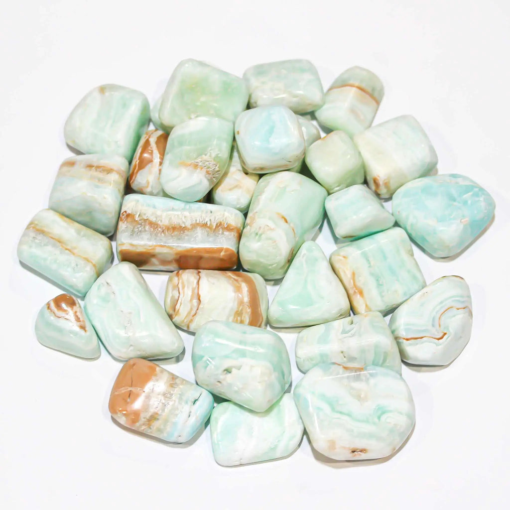 Caribbean Calcite Tumbled Pocket Stone | Tumbled Stones | Wiccan Center