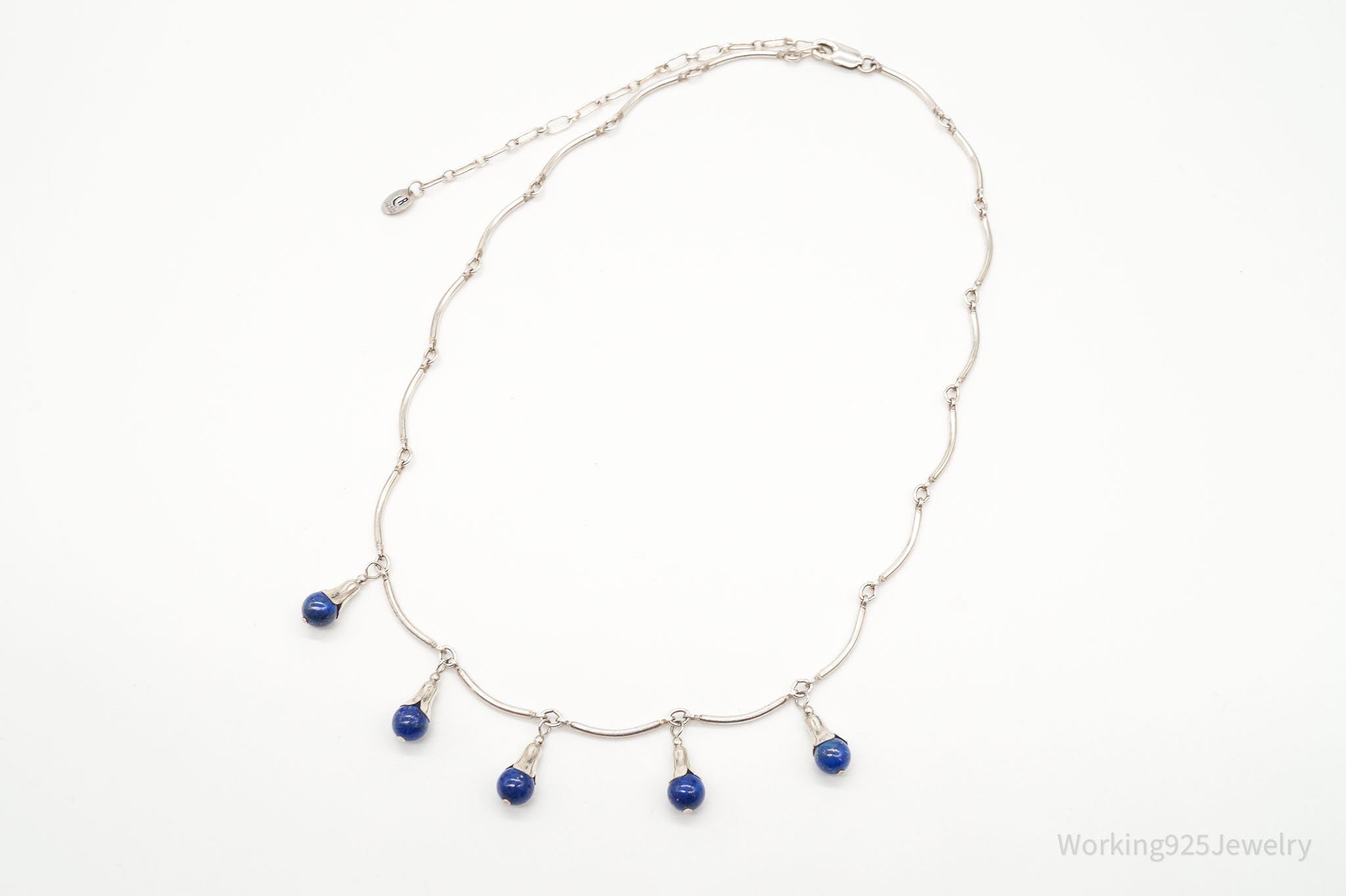 VTG Southwestern Carolyn Pollack Relios Lapis Lazuli Sterling Silver Necklace | Jewelry > Necklaces | Wiccan Center
