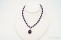 Vintage Amethyst Bead Sterling Silver Necklace | Jewelry > Necklaces > Pendants | Wiccan Center