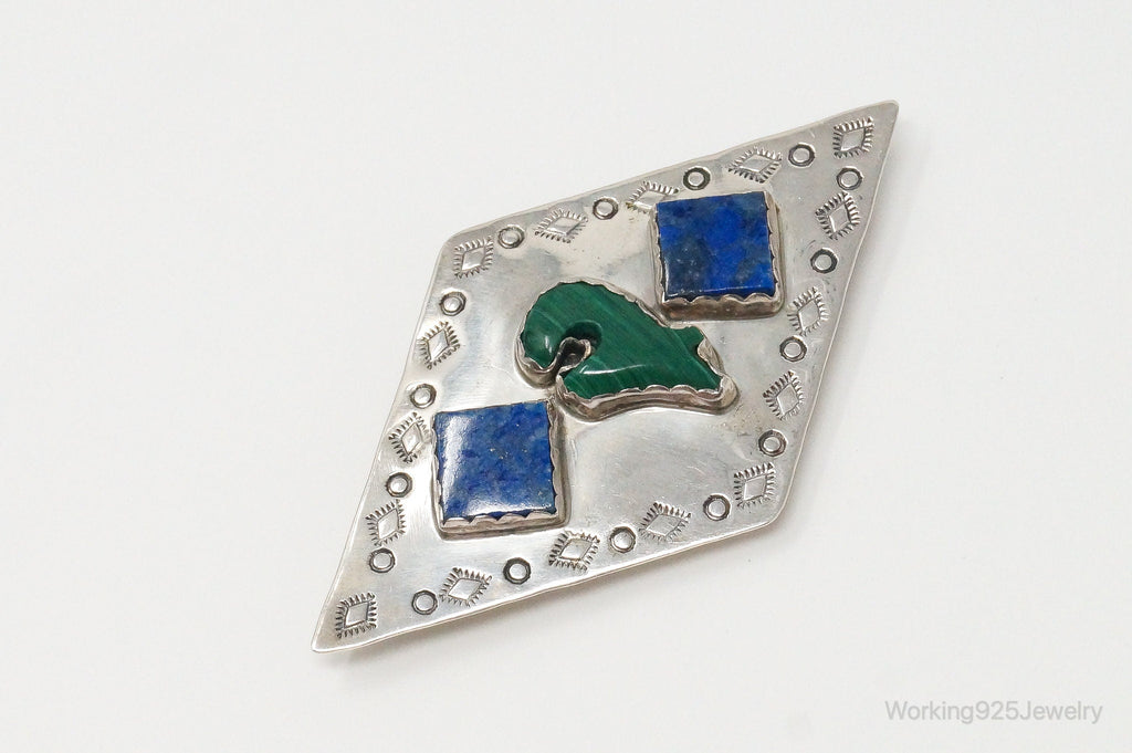 Large VTG Native American Wilbur Wauneka Bear Sterling Silver Pendant Pin | Jewelry > Necklaces > Pendants | Wiccan Center