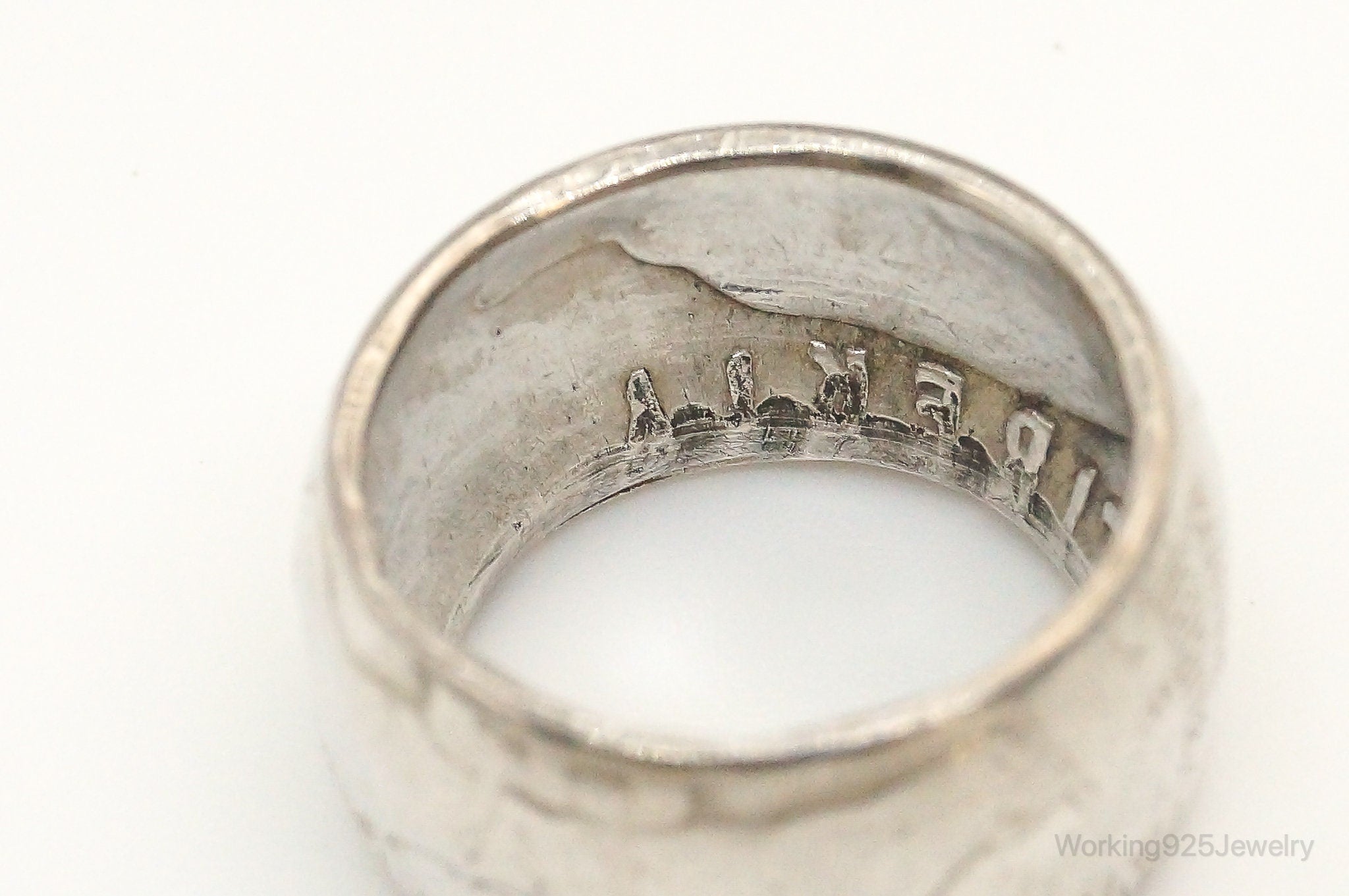Vintage 1958 Half Dollar Silver Ring - Size 5 | Jewelry > Rings | Wiccan Center