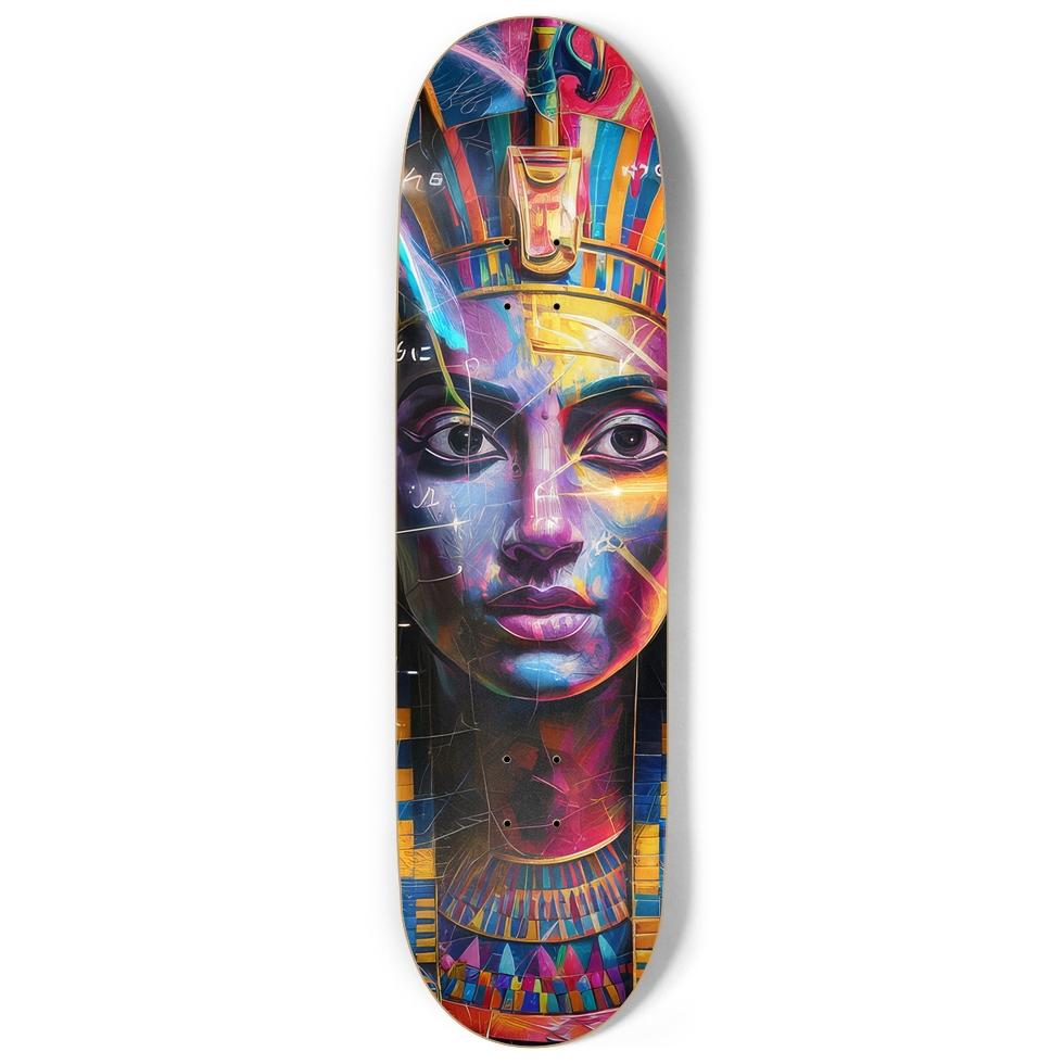 Egyptian Queen Skateboard – Royal Egypt Deck | Skateboard | Wiccan Center