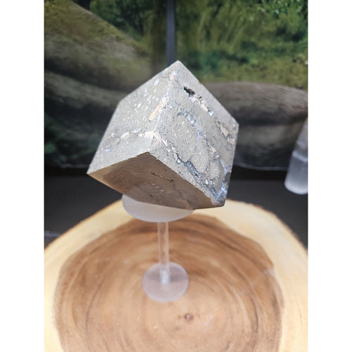 2.41LB 1Pcs Natural Ocean Jasper Onyx Quartz Crystal Geode Square Heptahedron | Geodes & Clusters | Wiccan Center