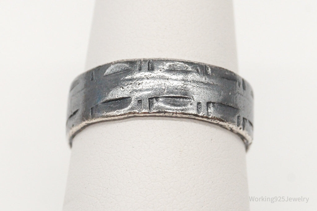 Antique Sterling Silver Band Ring - Size 7 | Jewelry > Rings | Wiccan Center