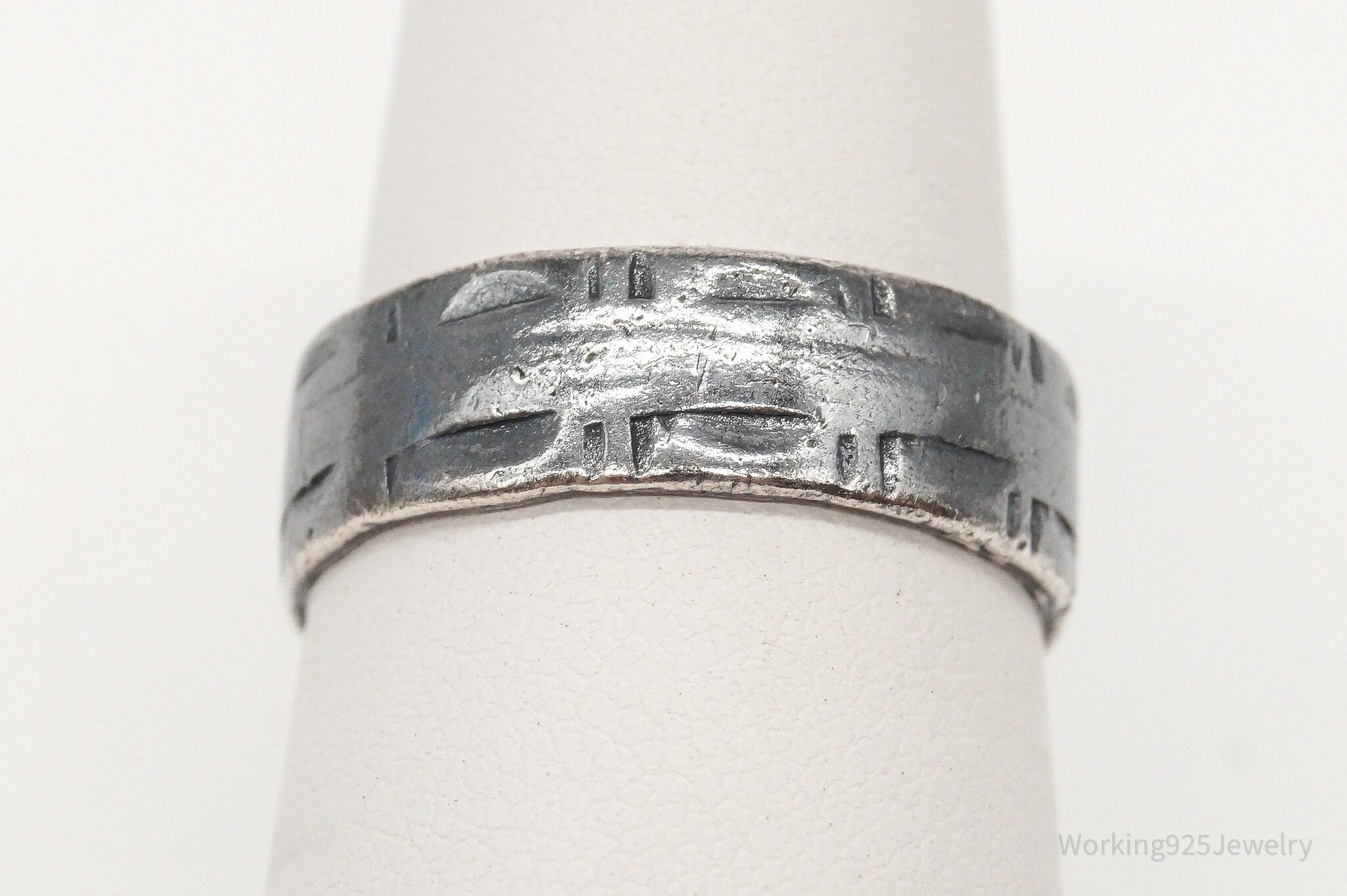 Antique Sterling Silver Band Ring - Size 7 | Jewelry > Rings | Wiccan Center