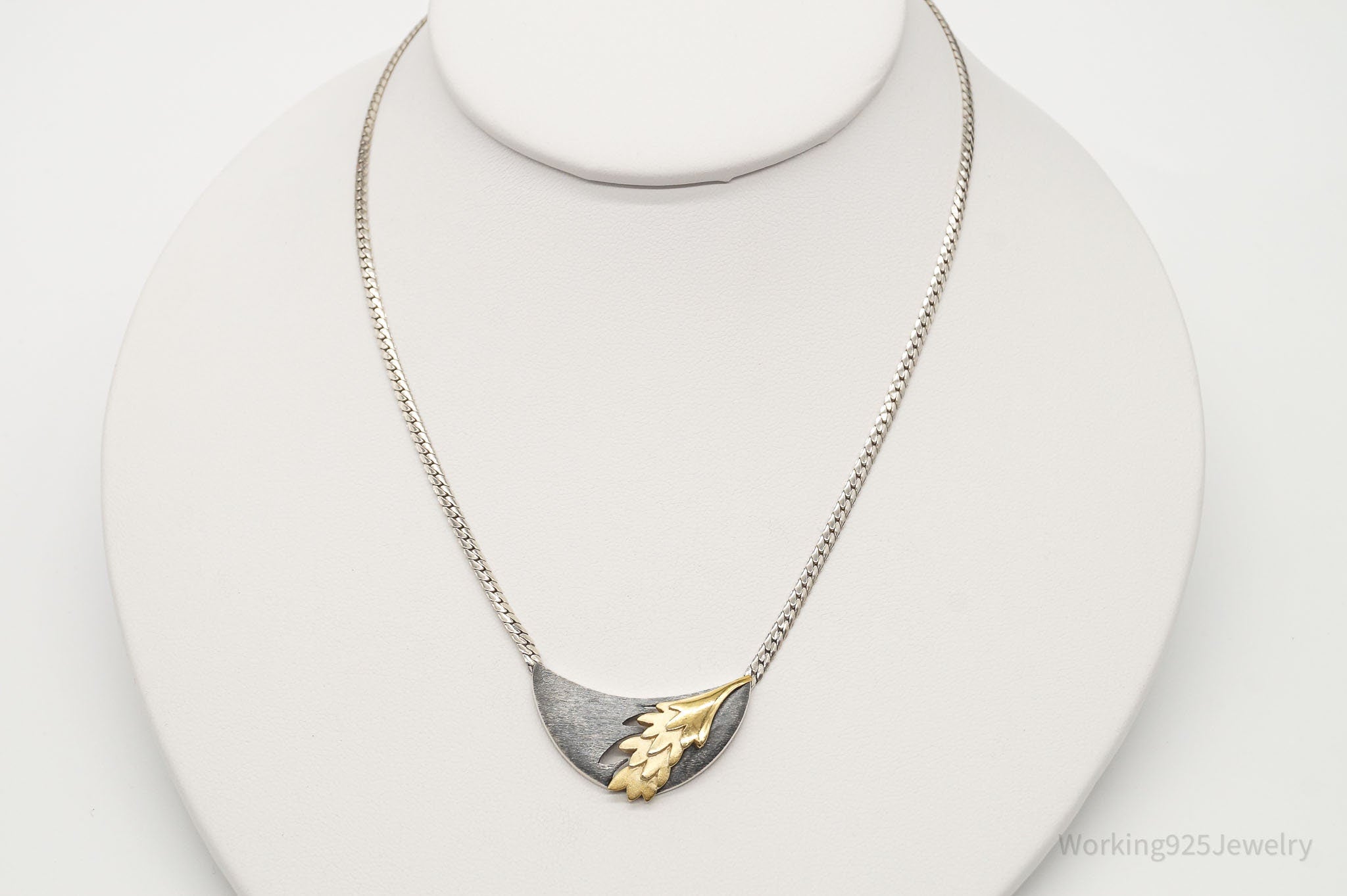 Vintage Gold Vermeil Sterling Silver Necklace 15" | Jewelry > Necklaces > Pendants | Wiccan Center