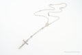 Vintage Crystal Beaded Rosary Cross Sterling Silver Necklace | Jewelry > Necklaces > Pendants | Wiccan Center