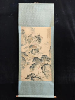 Antique Chinese hand-painted long scroll, Landscape Painting Scroll,#17 | Scroll Paintings | Wiccan Center