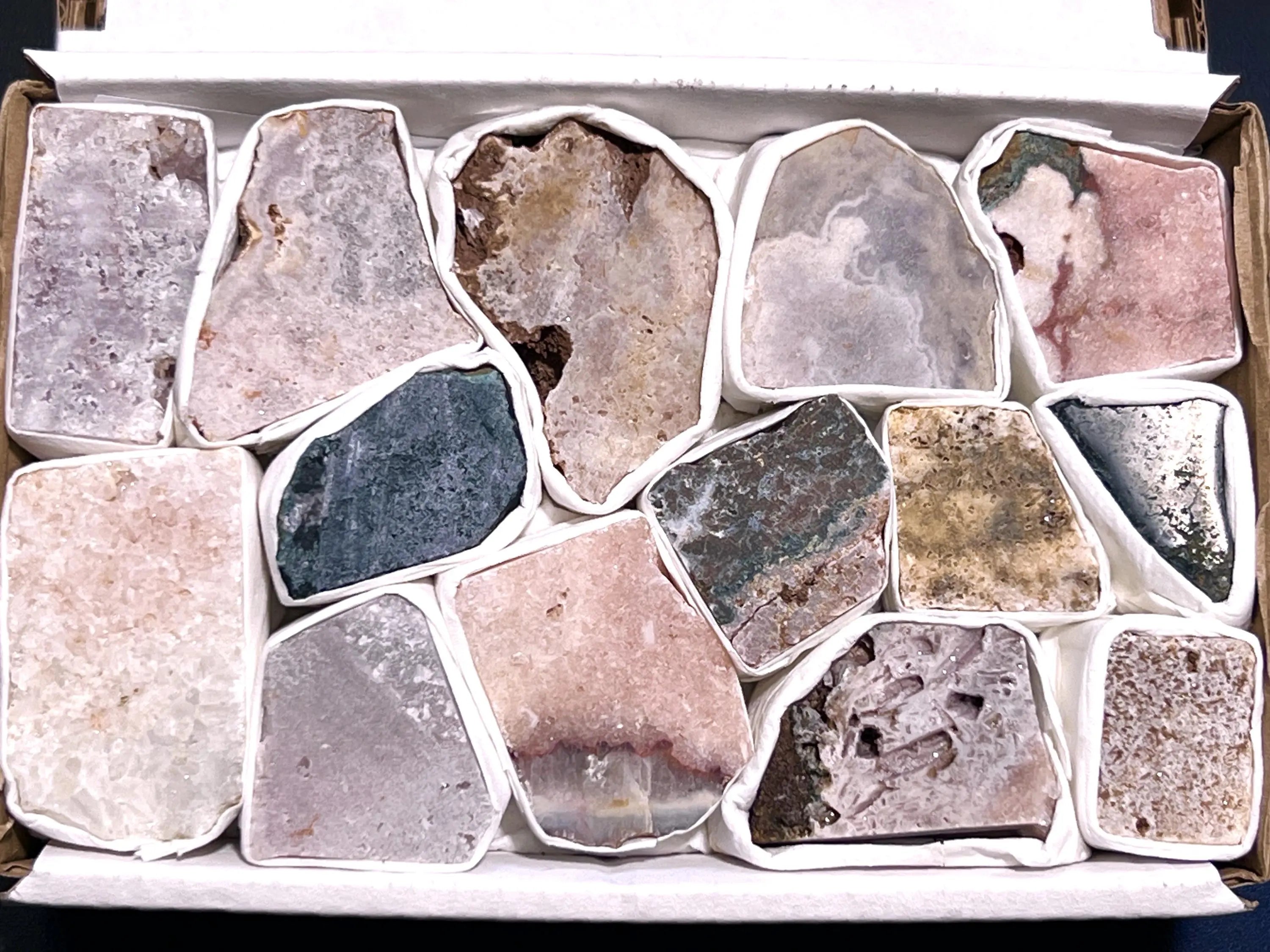 Pink Amethyst Rough Crystals (Avg 2 LBs) Small Box Flat Bulk Wholesale Lot Raw Stones | Home & Living > Home Decor > Home Accents > Rocks & Geodes | Wiccan Center