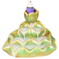 Green Lotus Backflow Incense Burner | Backflow Burners | Wiccan Center