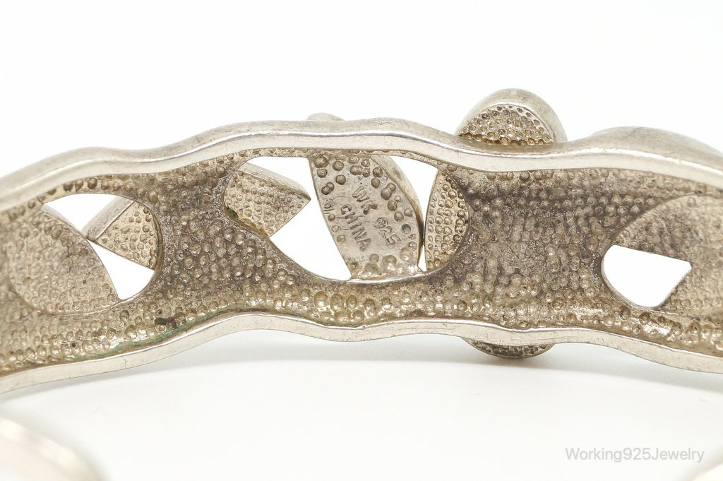 Vintage Designer Whitney Kelly WK Blue Fire Opal Sterling Silver Bracelet | Jewelry > Bracelets | Wiccan Center