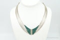 Vintage Native American Malachite Sterling Silver Bead Necklace | Jewelry > Necklaces > Pendants | Wiccan Center