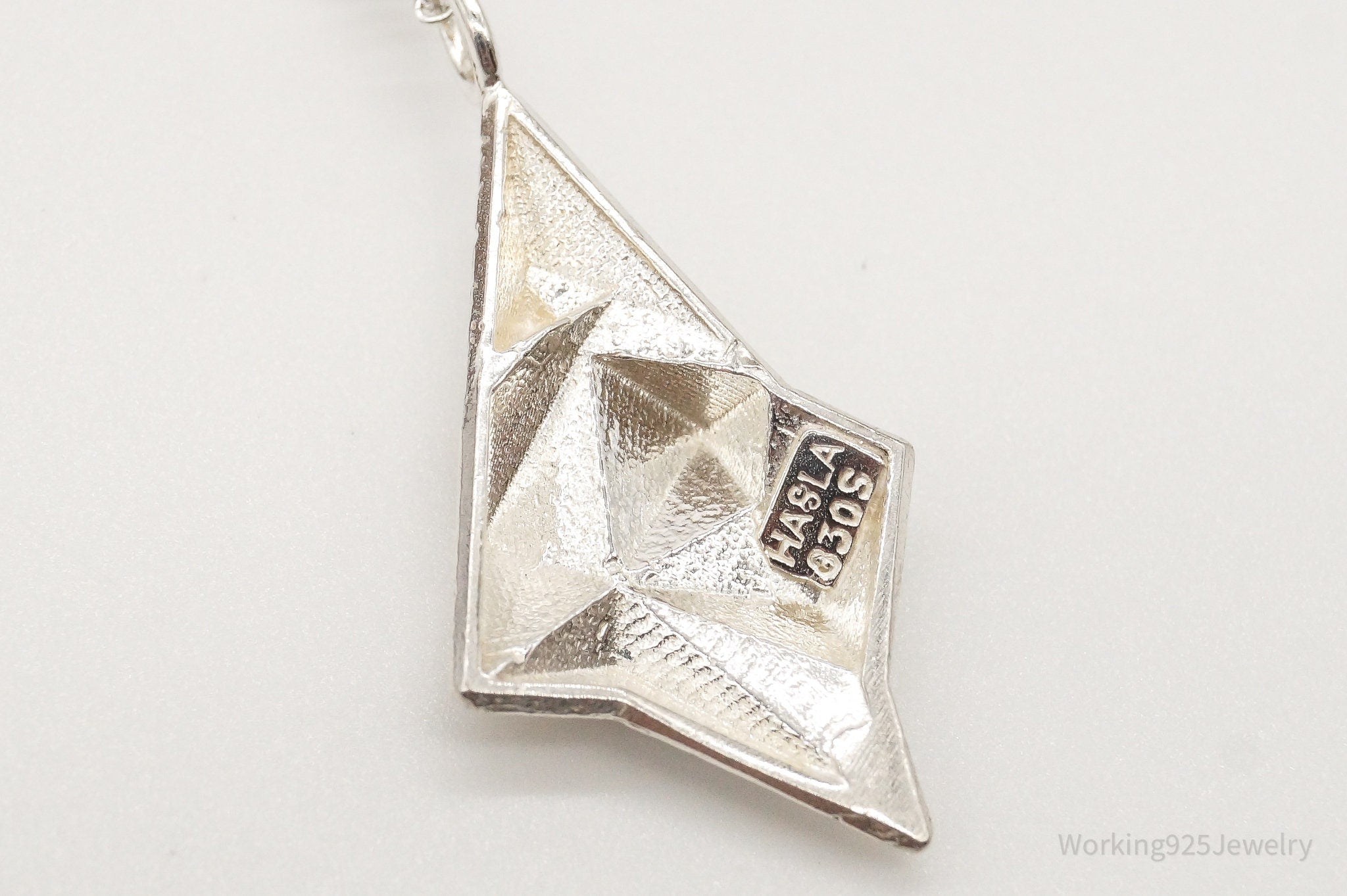 Vintage Modernist 830S Pendant - Sterling Silver Necklace Chain | Jewelry > Necklaces > Pendants | Wiccan Center