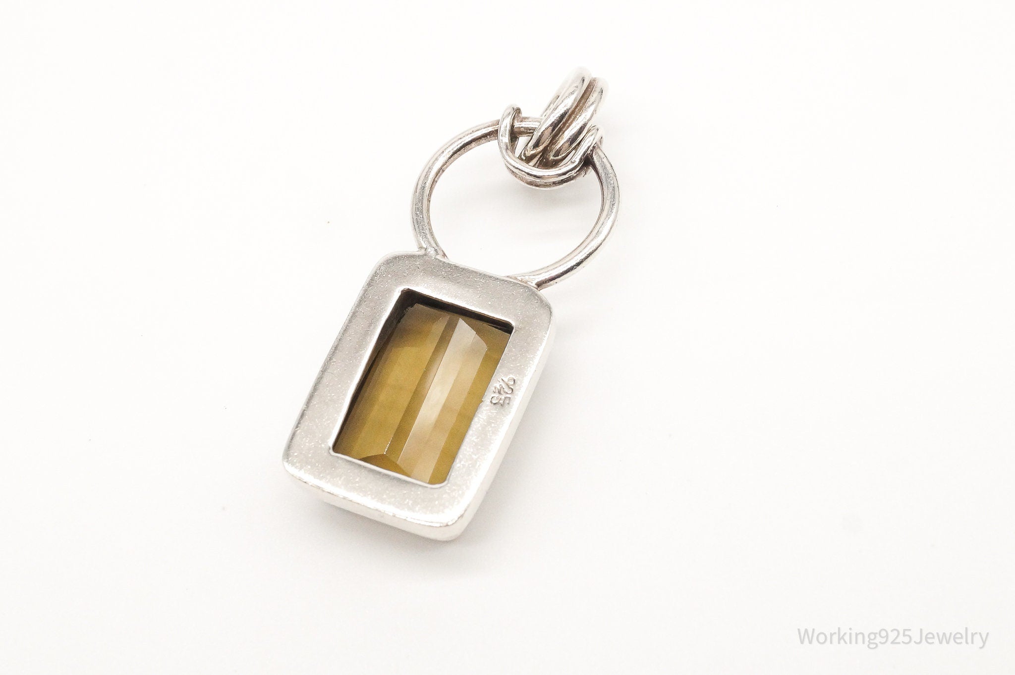 Vintage Large Smoky Topaz Sterling Silver Pendant | Jewelry > Necklaces > Pendants | Wiccan Center