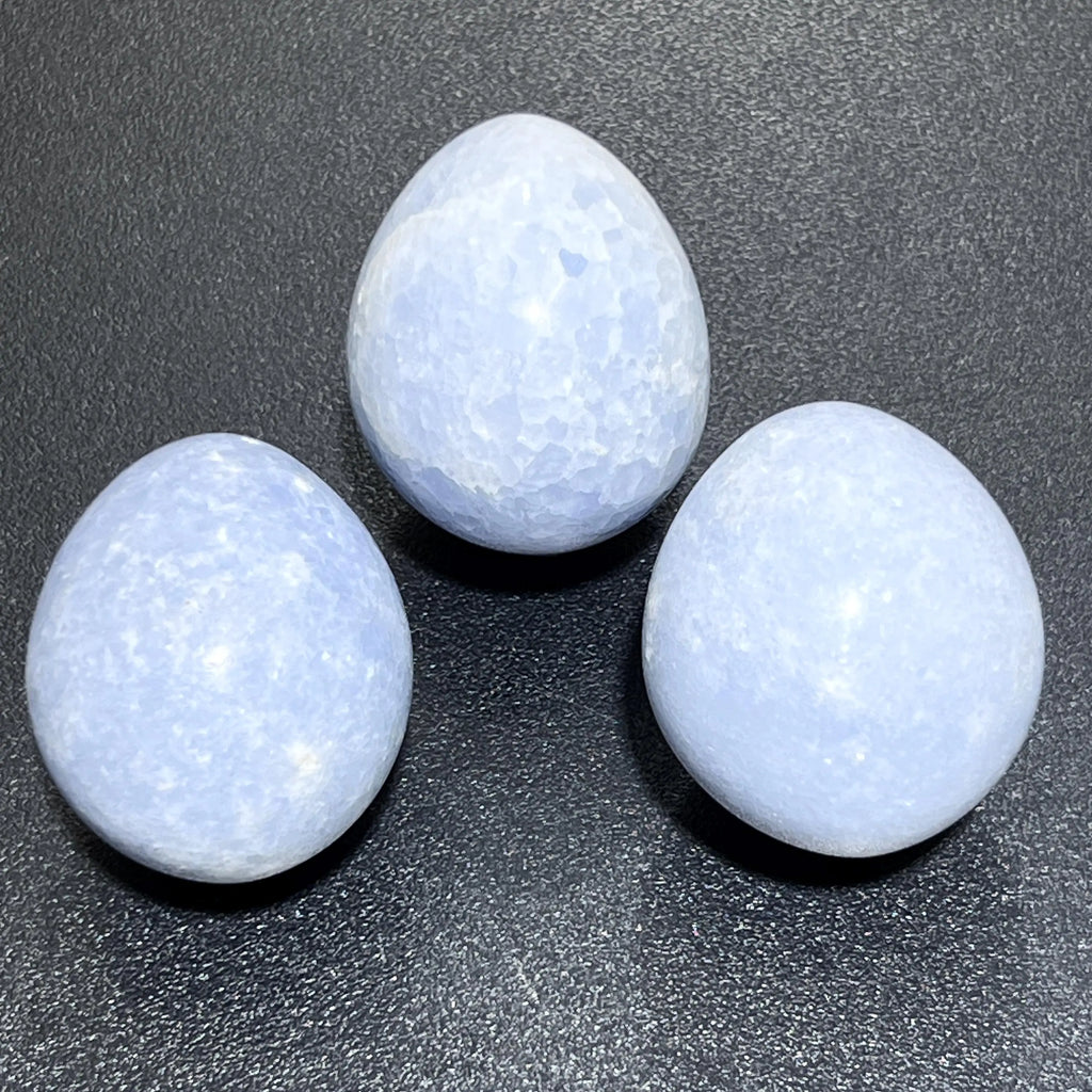 Blue Celestite Crystal Egg Polished Carving Wholesale Gemstone Decor Supply | Home & Living > Home Decor > Home Accents > Rocks & Geodes | Wiccan Center