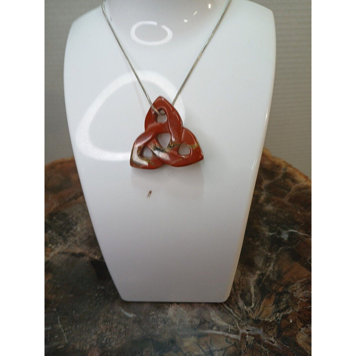 Ocean Jasper Agate Necklace — 925 Sterling Silver Chain