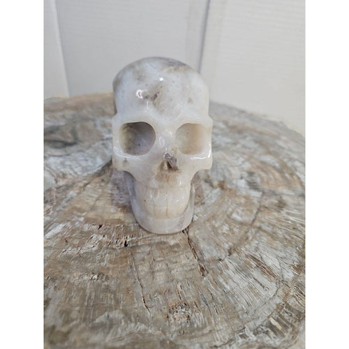 2.2 lb Natural Amethyst Hand-Carved Crystal Skull — Spiritual Collector Piece | CrystalCloud Company | Crystal Carvings & Skulls | Wiccan Center