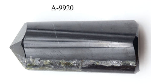 A-9920 Black Tourmaline Full Polished Tower 11.4oz. | Tourmaline | Wiccan Center