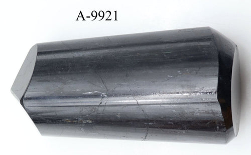 A-9921 Black Tourmaline Full Polished Tower 12.8oz. | Tourmaline | Wiccan Center