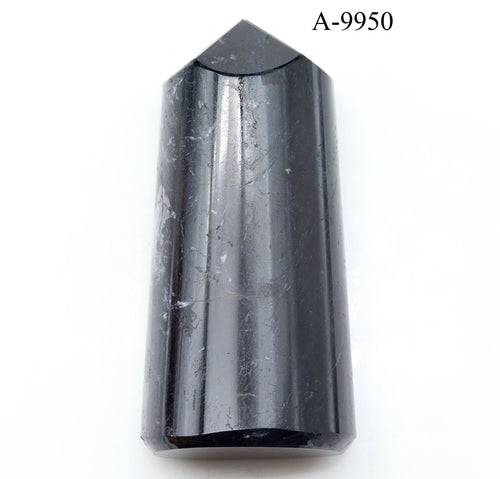 A-9950 Black Tourmaline Full Polished Tower 10.9oz. | Tourmaline | Wiccan Center