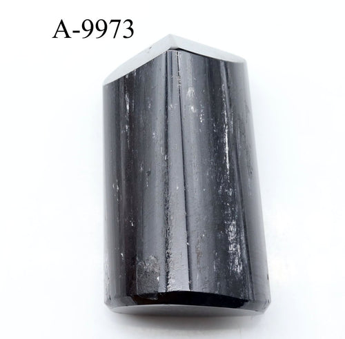A-9973 Black Tourmaline Full Polished Tower 6.5oz. | Tourmaline | Wiccan Center