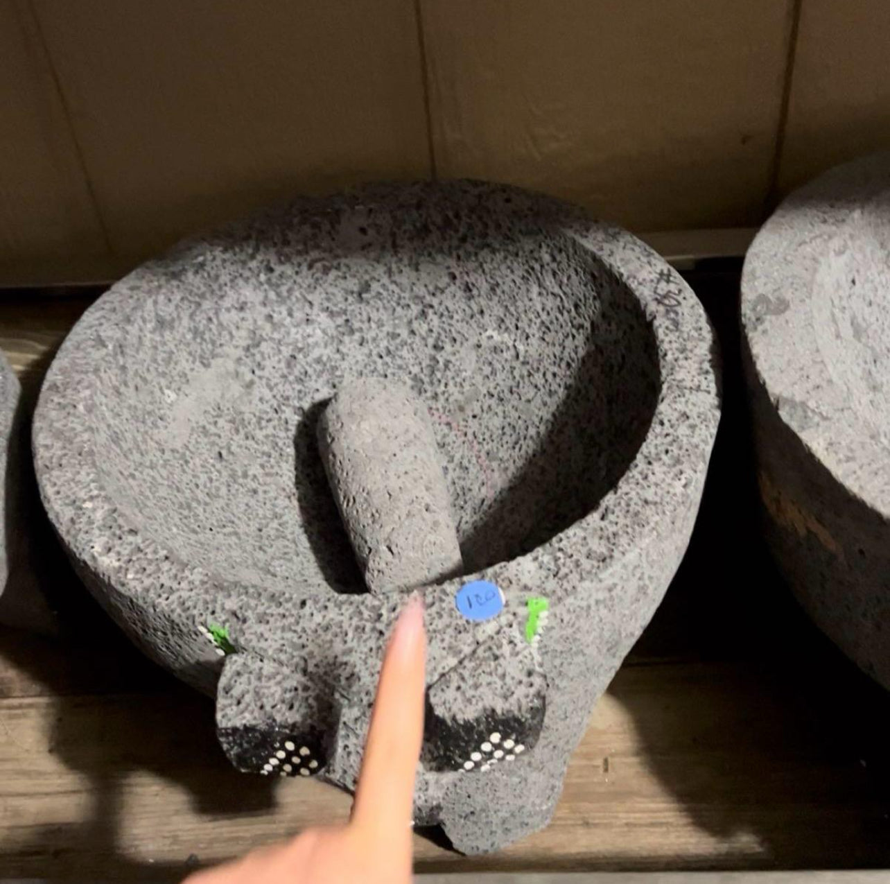 Molcajete Puerco Original 100% Lava Volcanic Stone Mortar and Pestle | | Wiccan Center